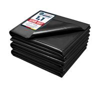Garronda Bâche pour Bassin Extérieur 8x8m Liner Étanche PE 0,5 mm GD-0257 | 64m², Imperméable, Résistant UV, pour Bassin de Jardin Poissons Piscine Naturelle Étang Ruisseau Jardin Aquatique, Noir