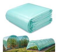 Garronda Bâche pour Serre de Jardin 6x12 m - Film Plastique pour Serre Tunnel LDPE Épais 135μm 3 Couches Anti-UV 4 Saisons Transparent Vert Résistant aux Intempéries et Protège les Cultures GD-0198