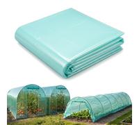 Garronda Bâche pour Serre de Jardin 8x3 m - Film Plastique pour Serre Tunnel LDPE Épais 135μm 3 Couches Anti-UV 4 Saisons Transparent Vert Résistant aux Intempéries et Protège les Cultures GD-0198