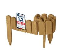 Garronda Bordure Jardin Bois 10x100cm Ganivelle Rouleau Brun Сlair GD-0148