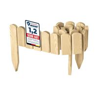 Garronda Bordure Jardin Bois 10x100cm Ganivelle Rouleau Naturel GD-0148