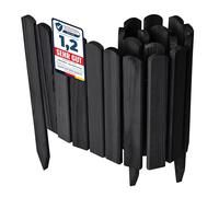 Garronda Bordure Jardin Bois 30x100cm Ganivelle Rouleau Graphite GD-0148