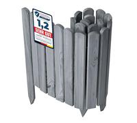 Garronda Bordure Jardin Bois 40x100cm Ganivelle Rouleau Gris GD-0148