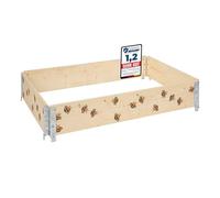 Garronda Cadre Potager en Bois imprimé 120x80x20 cm - Bac de Jardin pour Plantes, Fleurs, Fruits et légumes, Caisse de Rangement en Bois avec Motif décoratif GD-0075 (Abeille, 1 pcs)