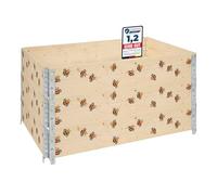 Garronda Cadre Potager en Bois imprimé 120x80x20 cm - Bac de Jardin pour Plantes, Fleurs, Fruits et légumes, Caisse de Rangement en Bois avec Motif décoratif GD-0075 (Abeille, 3 pcs)