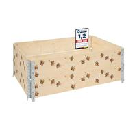 Garronda Cadre Potager en Bois imprimé 120x80x20 cm - Bac de Jardin pour Plantes, Fleurs, Fruits et légumes, Caisse de Rangement en Bois avec Motif décoratif GD-0075 (Abeille, 2 pcs)