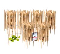 Garronda Cloture Jardin Exterieur à Planter en noisetier, clôture Jardin, clôture Bois, Bordure en Bois, ganivelle de Potager Exterieur GD-0156 Lot de 6 (Écart des Lattes: 3-5 cm, 60 cm x 5m)