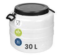 Garronda Fût Alimentaire 30L Plastique HDPE Tonneau Baril pour Eau GD-0187