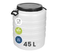 Garronda Fût Alimentaire 45L Plastique HDPE Tonneau Baril pour Eau GD-0187