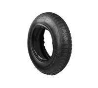 Garronda Kit pneu 3.50-8 avec chambre à air, 2PR Ø 375 mm valve auto - rechange pour roue de brouette et chariot, montage rapide, adhérence sur terre et gravier GD-0164, Noir