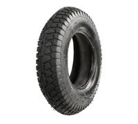 Garronda Kit pneu 4.80/4.00-8 avec chambre à air, 6PR Ø 400 mm valve auto - rechange renforcé pour roue de brouette/chariot, traction et stabilité sur terrains irréguliers GD-0164, Noir