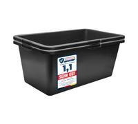 Garronda Lot de 2 Grand Bac à Mortier Rectangulaire 60L Plastique GD-0169
