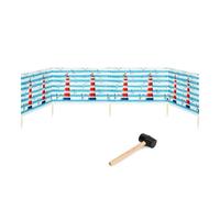 Garronda Paravent Plage Coupe-Vent Camping Brise-Vent avec Marteau en Caoutchouc 5 m GAEX001 (Phare, 5 m)