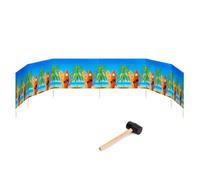 Garronda Paravent Plage Coupe-Vent Camping Brise-Vent avec Marteau en Caoutchouc 8 m GAEX001 (Planches de Surf, 8 m)
