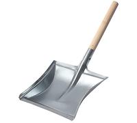 Garronda Pelle à poussière en métal à Manche en Bois GD-0002 (Argent)