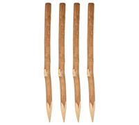 Garronda Piquets de Clôture en Bois 70 cm - Lot de 4 Piquets Pointus pour Palissade, Clôture de Jardin ou Rustique - Piquet Robuste Extérieur GD-0157