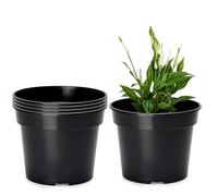 Garronda Pots Horticulture Ronds Pots pour Culture de Plants de Plantes et Fleurs GD-0025 (5 Pièces Noir, ⌀ 31 cm H 24 cm)