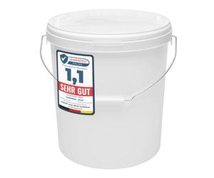 Garronda Seau avec Couvercle 30L Anse Métallique 50 Pièces Blanc GD-0071