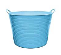Garronda seau flexible en polypropylène 42 L bac universel usage maison jardin garage atelier coffre rangement transport poignées intégrées robuste GD-0181, Bleu