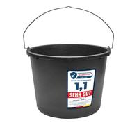 Garronda Seaux de Chantier et Mortier Plastique 12L Lot de 3 Noir GD-0168