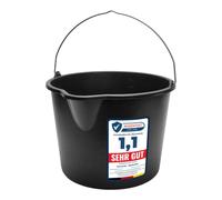 Garronda Seaux de Chantier et Mortier Plastique 20L Lot de 10 Noir GD-0168