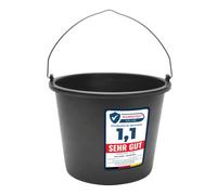 Garronda Seaux de Chantier et Mortier Plastique 5L Lot de 2 Noir GD-0168