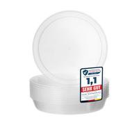 Garronda Soucoupes pour Pots Horticulture Ronds GD-0026 (10 Pièces Transparent, ⌀ 30cm H=3,4cm)