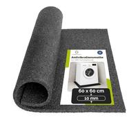 Garronda Tapis Anti Vibration Machine à Laver 60x60 cm 10mm GD-0251 | Dalle Caoutchouc SBR, Antidérapant, Amortisseur pour Lave-Linge Sèche-Linge et Fitness, Insonorisant, Réduction de Bruit