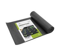 Garronda Toile de paillage geotextile 150 g m² Anti Mauvaise Herbe pour Gravier allées terrasse Sol extérieur Rouleau géotextile Jardin bache Sol résistante Noir 1,2 x 15 m GD-0177