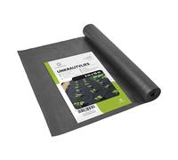 Garronda Toile de paillage geotextile 150 g m² Anti Mauvaise Herbe pour Gravier allées terrasse Sol extérieur Rouleau géotextile Jardin bache Sol résistante Noir 2 x 10 m GD-0177
