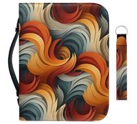 Garronmavis Étui de bible en papier avec poignée et porte-clés, sac de bible en spirale, sacs de protection pour la Bible d'art moderne - M