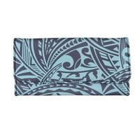 Garronmavis Portefeuille rétro en cuir synthétique durable pour femme et homme Motif citrouille Orange, Bohême Mandala Swirl Stripes, Décontracté