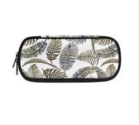 Garronmavis Trousse à crayons bleue Boho Arrow pour adolescentes et filles - Grande capacité - Motif drapeau américain - Durable, Monstera vert, Cartable