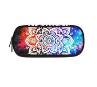 Garronmavis Trousse à crayons de grande capacité avec motif papillon pour fille, étudiante, adolescente, drapeau américain, tournesol, trousse de rangement pour papeterie, Mandala Galaxie, Cartable