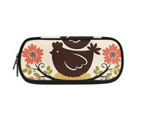 Garronmavis Trousse à crayons pour enfants Motif floral Spirale arc-en-ciel Grande capacité Sculpture en papier durable, Art fractale arc-en-ciel spirale, Cartable