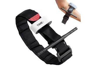 Garrot De Camping - Sangle De Contrôle Des Saignements D'urgence, Bandage D'arrêt Urgent Du Saignement, Outil De Premiers Secours Pour L'alpinisme, La Randonnée, L'aventure En Plein Air | Équi