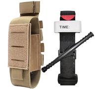 Garrot Tactique,Avec Porte-Garrot,Combat À L'extérieur Tourniquets D'urgence Tourniquet À Une Main Équipement De Premiers Soins Militaires,Laiton