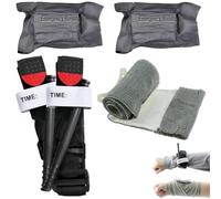 Garrot Tourniquet, Pansement Israelien 2 Pcs, Pansement Compressif Hemostatique Urgence, Garrot Tourniquet Militaire de 6'', avec 2 Tourniquet Premier Secours, pour les Premiers Secours d'Urgence