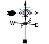 Garrrdenfurni Girouette pour le jardin, indicateurs de direction du vent en métal avec flèche ornementale, girouettes de toit pour cour, jardin, cour, décorations d'abris de jardin