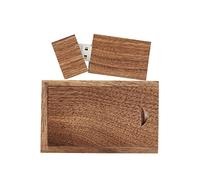 GARRULAX Clé USB en bois 16 Go USB 2.0 haute vitesse USB 2.0 en forme de clé USB avec stockage de la date (noyer)