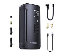 Garrulo Compresseur à Air Portatif, Gonfleur Pneus Voiture Sans Fil de Lumière LED, Mini Compresseur avec Batterie pour Voiture/Vélo/Ballon/Moto