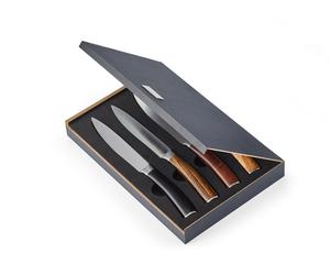 Garry Set de couteaux à steak avec manche en bois véritable dans une boîte cadeau de haute qualité 4 pièces Philippi - 4037846171430