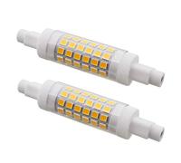 Garselis 2 unités, Ampoule LED R7S 78mm 6W ø16x78 - Non-Dimmable - Blanc chaud 3000K - 500LM - Équivalent R7S 60W J78 Lampe Halogène Ampoule Projecteur