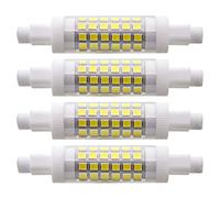 Garselis 4 unités, R7s 6W 78mm Ampoules LED en Céramique ø16x78 Blanc Froid 6000K 500LM, 360° Angle de faisceau - R7S J78 60W Halogène Ampoule remplacement