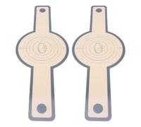 Garsent 2 Pièces écharpe à Pain en Silicone, Tapis de Cuisson de Pain Réutilisables Antiadhésifs Faciles à Nettoyer avec Longue Poignée, pour le Transfert de Four Hollandais, Biscuits