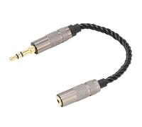 Garsent Adaptateur 3,5 Mm Mâle vers 2,5 Mm Femelle, Câble de Conversion de Prise Casque en Cuivre plaqué Argent pour Une qualité Sonore HiFi, Prise Plaquée Or 24 Carats, Câble Adaptateur Léger de