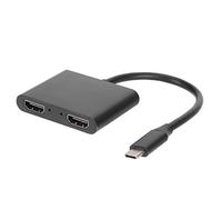Garsent Adaptateur Réseau Portable, Hub 4-en-1, Convertisseur D'extension de Station d'accueil de Type C, Nouvelle Station d'accueil de Type C vers Double Quatre-en-Un Typec vers Double