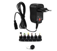 Garsent Adaptateur Secteur, 12V 1.2A Alimentation Adaptateur Universel AC à DC avec 6 Connecteurs Chargeur Alimentation 12W Adaptateur pour Monitors, DVD, TVs, and Other Equipment.(EU)