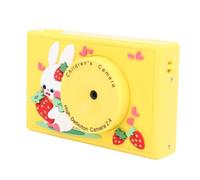 Garsent Appareil Photo pour Enfants, Appareil Photo Numérique avec écran 2,4 Pouces, Caméras Numériques HD Point et Tirez avec 48 MP avec des Filtres Multiples, Jeux, MP3, 1080p Double (Yellow)