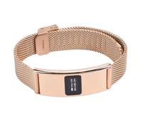 Garsent Bracelet Intelligent, Tracker d'activité, étanche IPX8, Bande de Suivi d'activité avec Modes Multisports, Alerte D'appel, Application, Bracelet de santé Intelligent pour Hommes (Gold)
